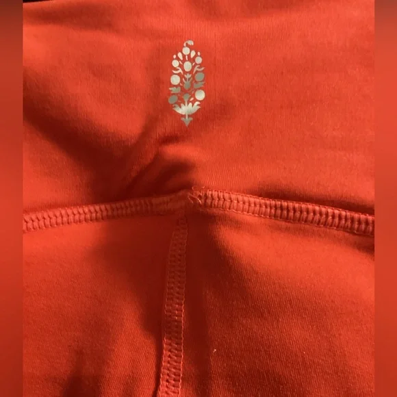 NWT Free People FP Movement Sock it To Me Leggings in Flame Orange Size M - Picture 12 of 16
